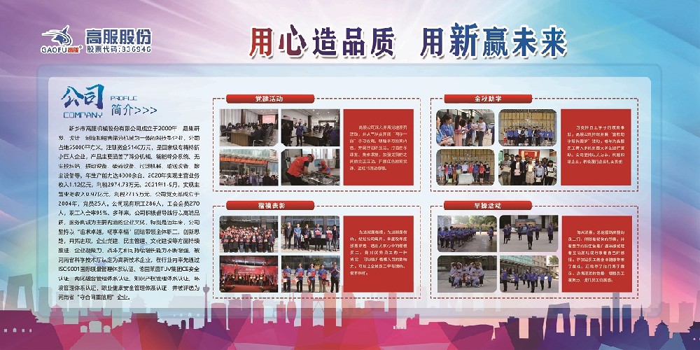 新鄉(xiāng)縣企業(yè)文化建設(shè)專題展示高服機(jī)械 新鄉(xiāng)縣企業(yè)文化建設(shè)專題展示高服機(jī)械